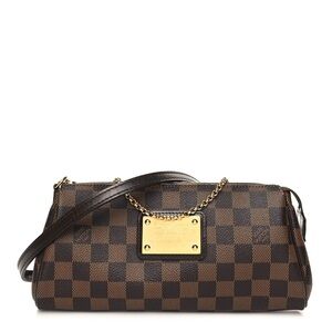 Louis Vuitton Damier Ebene Eva 
Crossbody Clutch